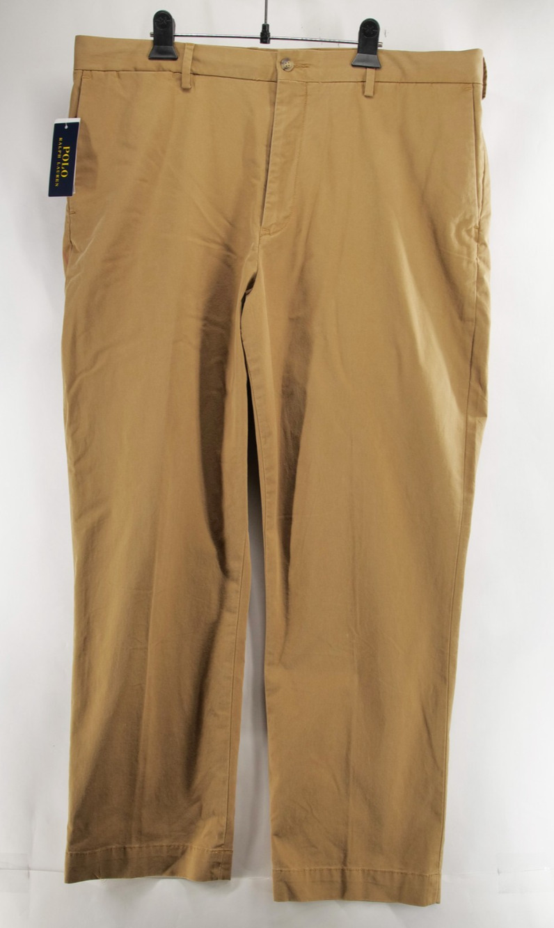 NWT Polo Ralph Lauren Chino Pants 38x30 Stretch Classic Fit Ghurka Tan Khaki New